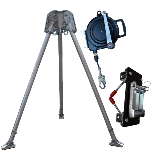 T3 Tripod, AB30RT 30m Fall Arrest Winch and T05T-30 Brackets