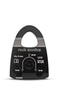 Machined Rescue Pulley (Single/Black)