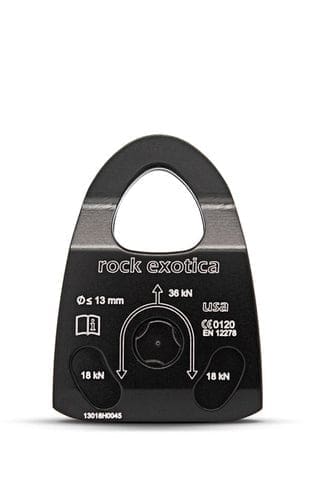 Machined Rescue Pulley (Single/Black)