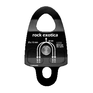 Machined Rescue Pulley (Double/Black)